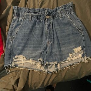 American Eagle jean shorts - mom shorts - size 14